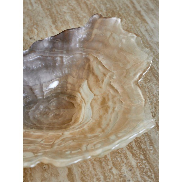 Стъклена декоративна купа 29x38 cm Aiku – Bloomingville-image-3