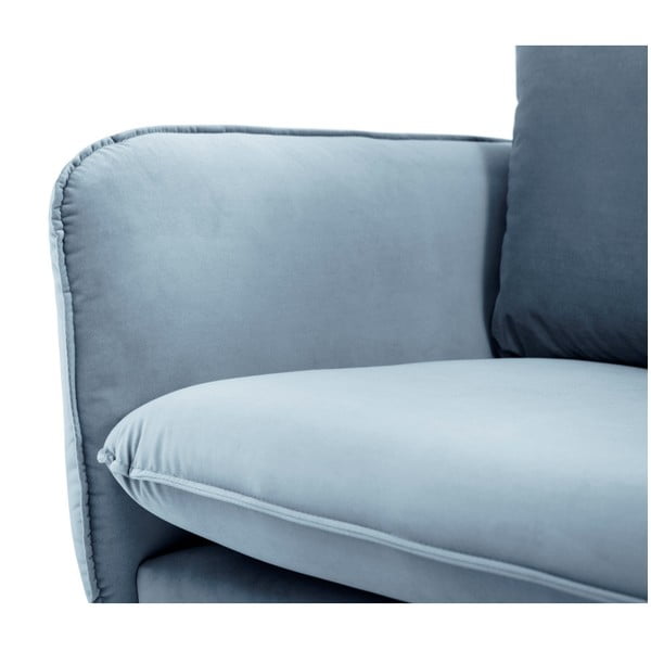 Светлосин кадифен диван , 160 см Vienna - Cosmopolitan Design-image-4