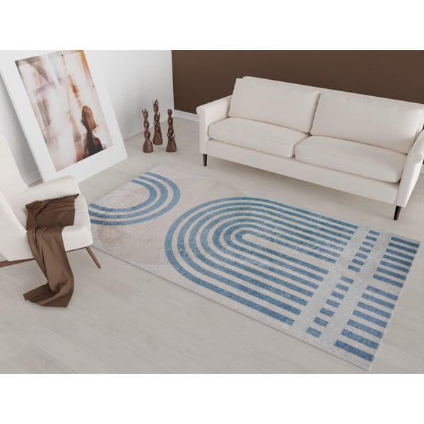 Син/сив килим 140x80 cm - Vitaus-image-1