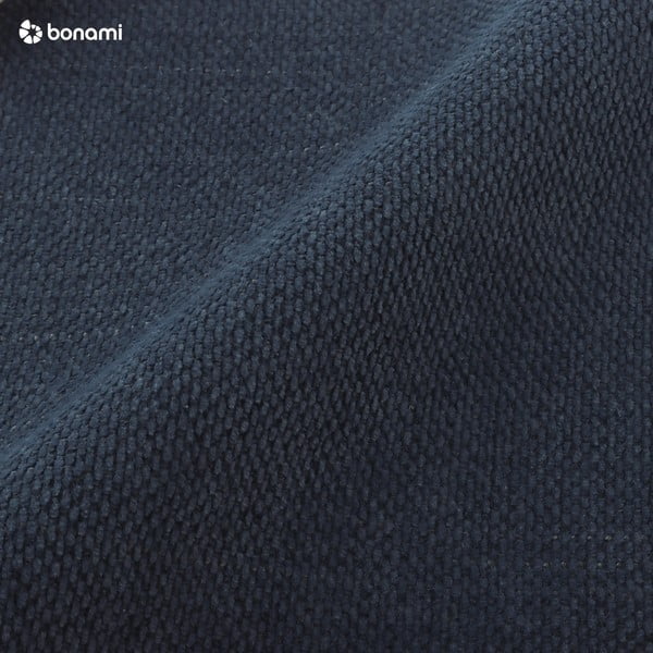 Тъмносиньо тапицирано двойно легло с място за съхранение с включена подматрачна рамка 200x200 cm Kelp – Micadoni Home-image-4