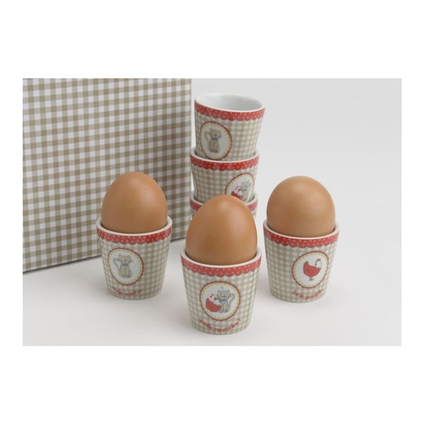 Set stojánků na vajíčko Petit Chatm 6 ks