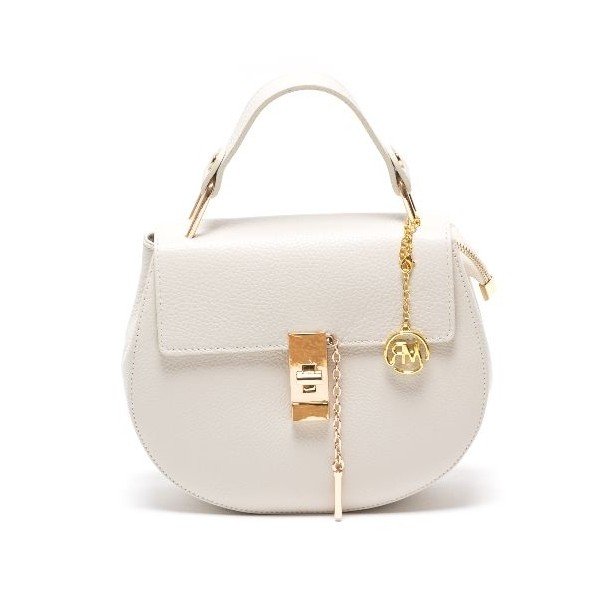 Kožená kabelka Roberta M 1092 Beige