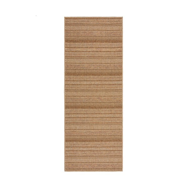 Външна пътека в естествен цвят 80x230 cm Farah Stripe – Flair Rugs