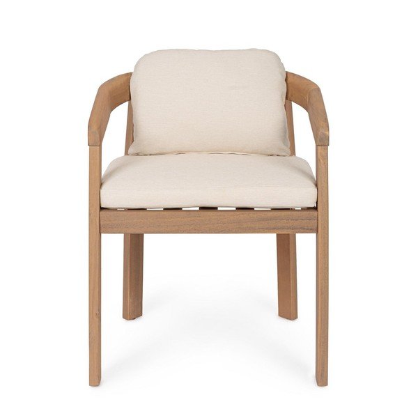 Градински стол от масивно дърво в естествен цвят Pablo – Bizzotto-image-2