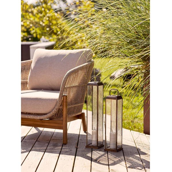 Метален/стъклен фенер (височина 60 cm) Herslev – House Nordic-image-1