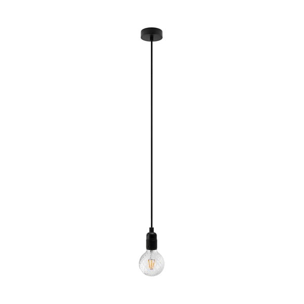 Черна висяща лампа с крушка Uno Basic Globe Clear - Bulb Attack