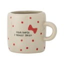Бежова глинена чаша с коледен мотив 250 ml Christy – Bloomingville