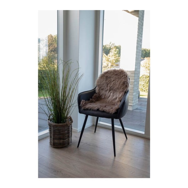 Кафява синтетична кожа 50x85 cm – House Nordic-image-1