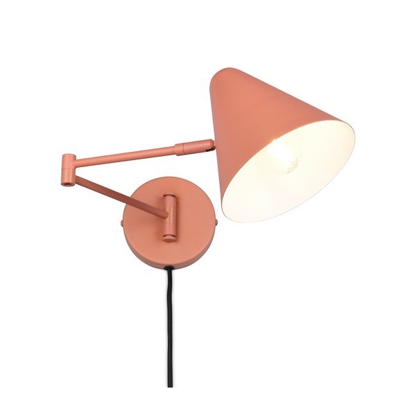 Оранжева стенна лампа с огъваща се структура за контакт ø 15 cm Cosima – Trio-image-4