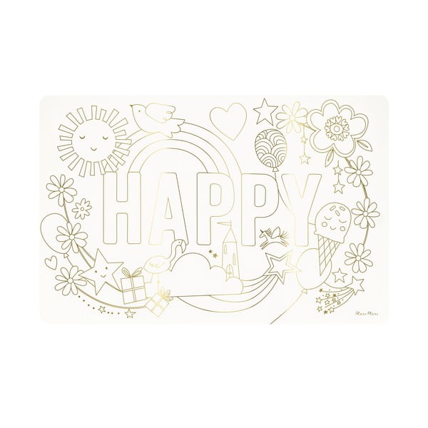 Хартиени подложки за хранене в комплект 8 бр. 28x42.5 cm Happy Icons – Meri Meri-image-1