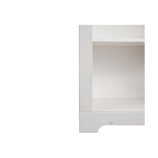 Бяла библиотека от масивен бор 50x135 cm Cubrix – Støraa-image-4