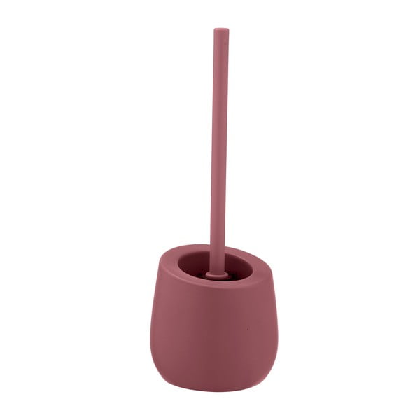 Розова керамична четка за тоалетна Badi - Wenko