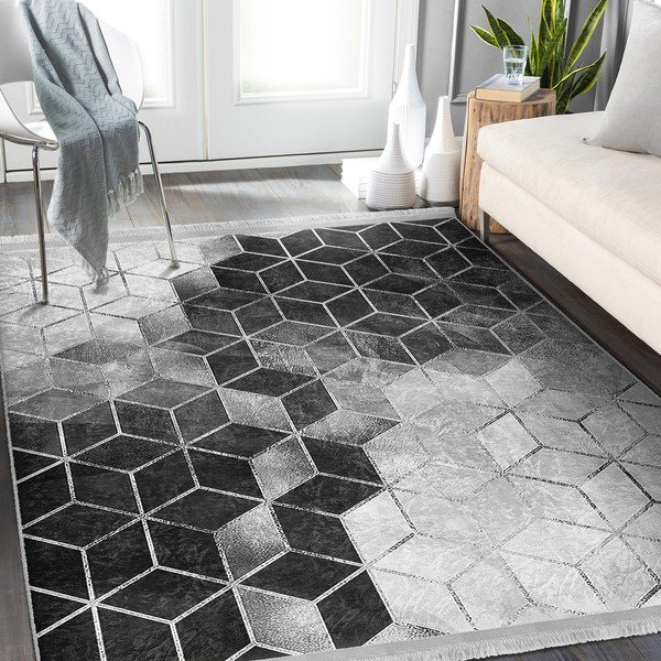 Сив килим 80x150 cm - Mila Home-image-3