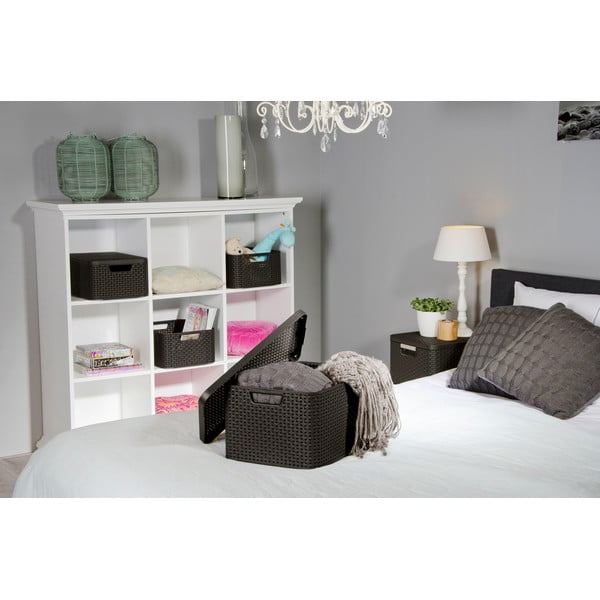 Сива пластмасова кутия за съхранение с капак 33x44,5x25 cm Style – Curver-image-1