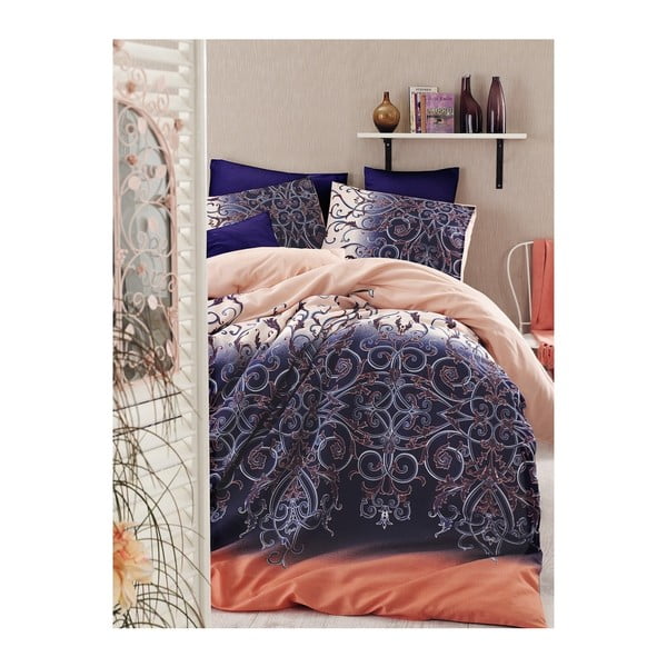 Спално бельо с чаршаф за единично легло Pessno, 160 x 220 cm - Unknown