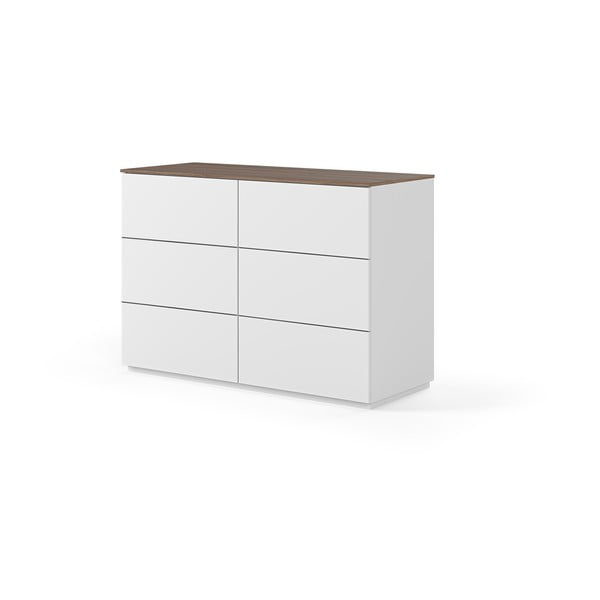 Нисък скрин в бяло/кафяво с размери 120x84 cm Join - TemaHome-image-2