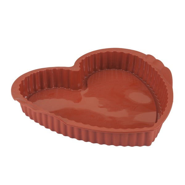 Силиконова форма за торта с форма на сърце , 24 x 23 cm - Metaltex