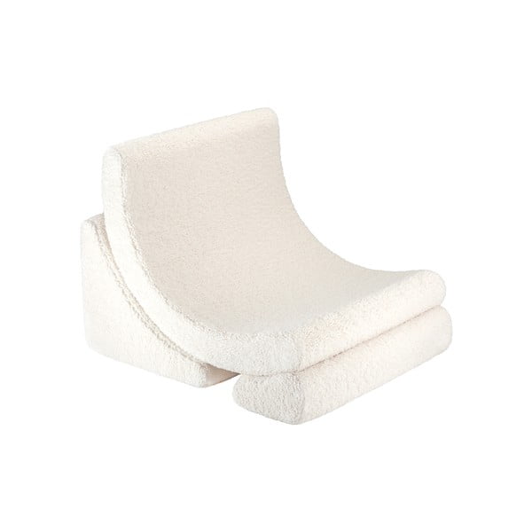 Кремав детски стол от букле Moon – Wigiwama