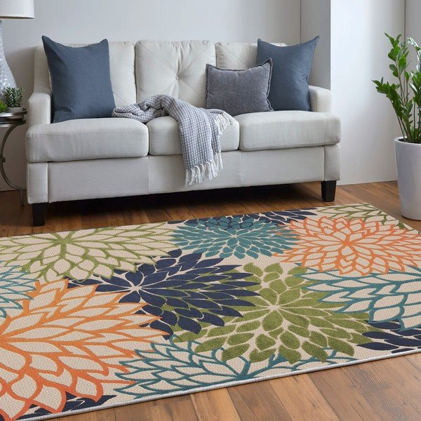 Килим със смес от памук подходящ за пране 100x150 cm Geo Flowers – Conceptum Hypnose-image-2
