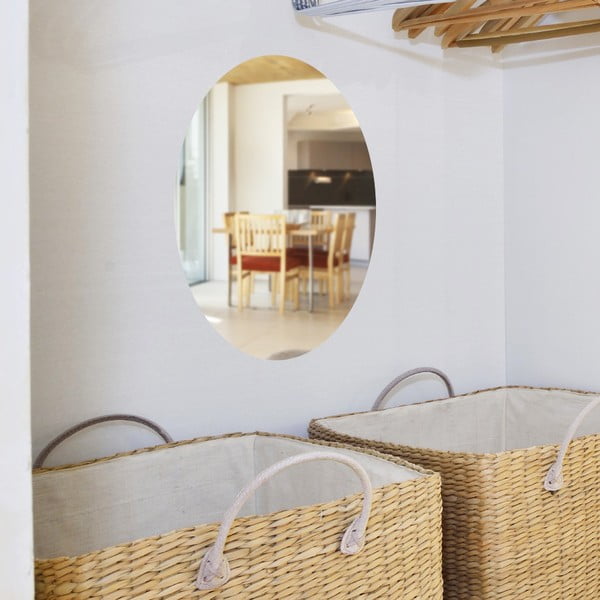 Огледален самозалепващ се стикер Овал, 42 x 27 cm - Ambiance-image-1