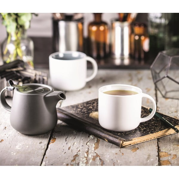 Бяла порцеланова чаша с розов интериор Maxwell & Williams Tint, 440 ml - Maxwell & Williams-image-3