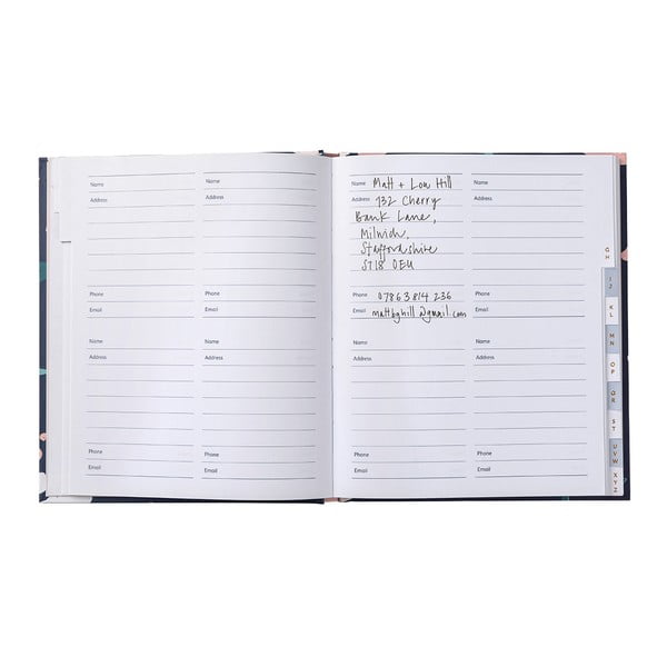 Адресна книга със самозалепващи се етикети Navy Blush, 104 страници - Busy B-image-4