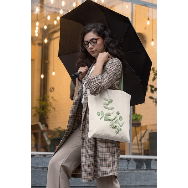 Бежова текстилна чанта - Kate Louise-image-3