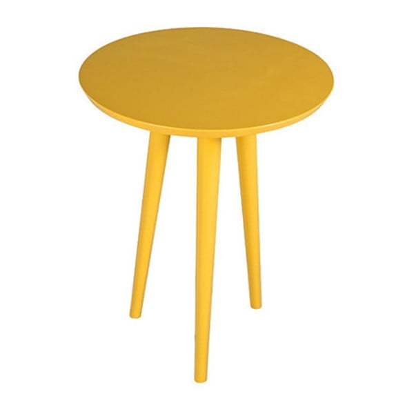 Žlutý příruční stolek Durbas Style Tweet