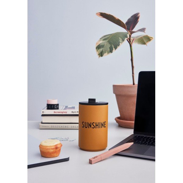 Чаша за пътуване "Горчица" , 350 ml Sunshine - Design Letters-image-1