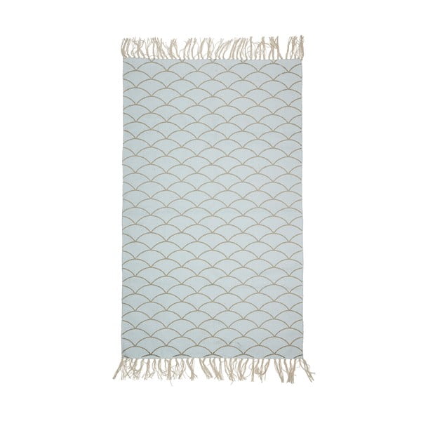 Светлосин памучен килим Rasso, 60 x 120 cm - Bloomingville