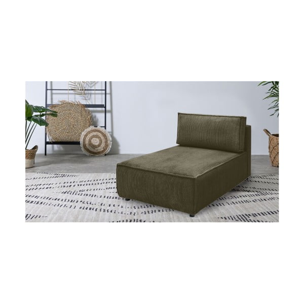 Светлозелен променлив модулен диван от велур Nihad modular - Bobochic Paris-image-1