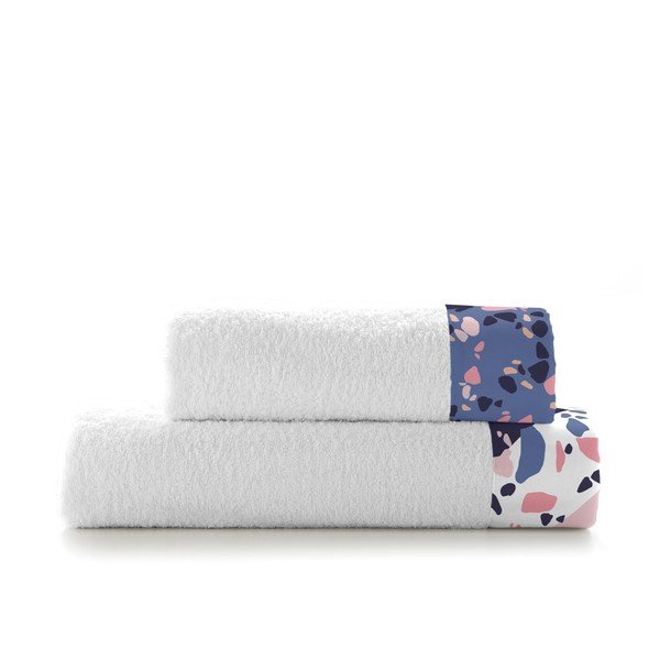 Комплект от 2 памучни кърпи Blanc Terrazzo - Happynois-image-2