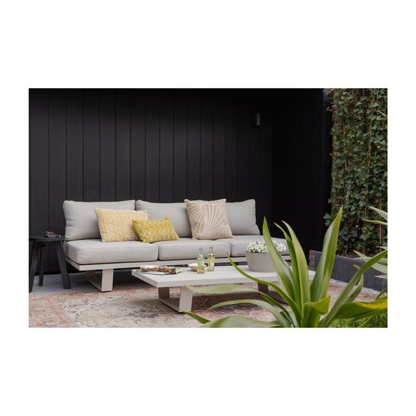 Сиво-бежов тапициран градински диван Bear – WOOOD-image-1