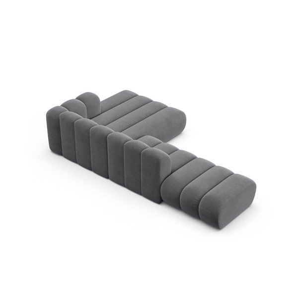 Светлосив ъглов диван (десен ъгъл) Lupine – Micadoni Home-image-3