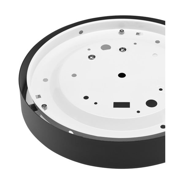 Черна лампа за таван със стъклен абажур - LAMKUR-image-4