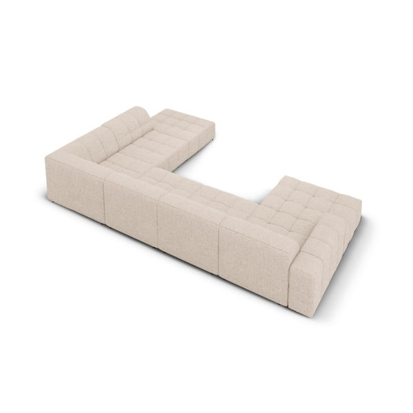 Бежов ъглов диван (десен ъгъл/"U") Chicago - Cosmopolitan Design-image-4