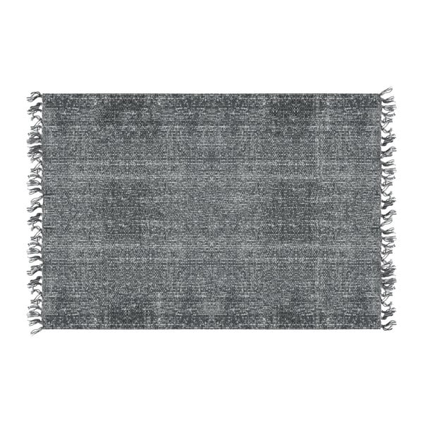 Черен памучен килим , 140 x 200 cm Washed - PT LIVING