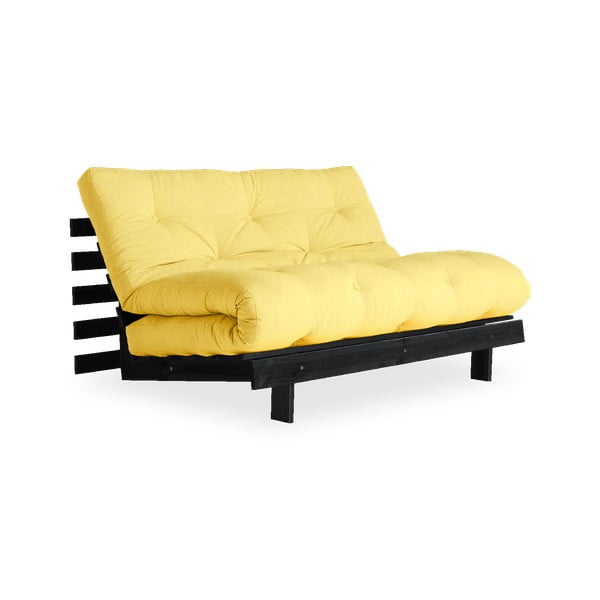 Жълт разтегателен диван 140 cm Roots - Karup Design