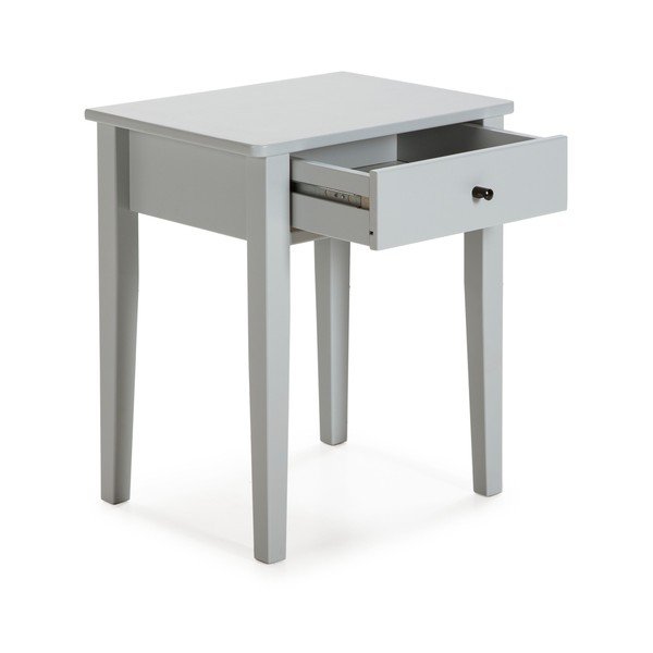 Светлосиво нощно шкафче от борова дървесина Bart - Marckeric-image-2