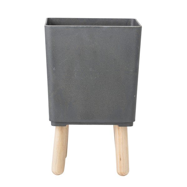 Сива саксия на крака - Bloomingville-image-1