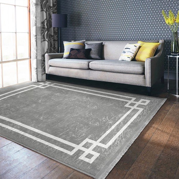 Сив килим 160x230 cm - Mila Home-image-4