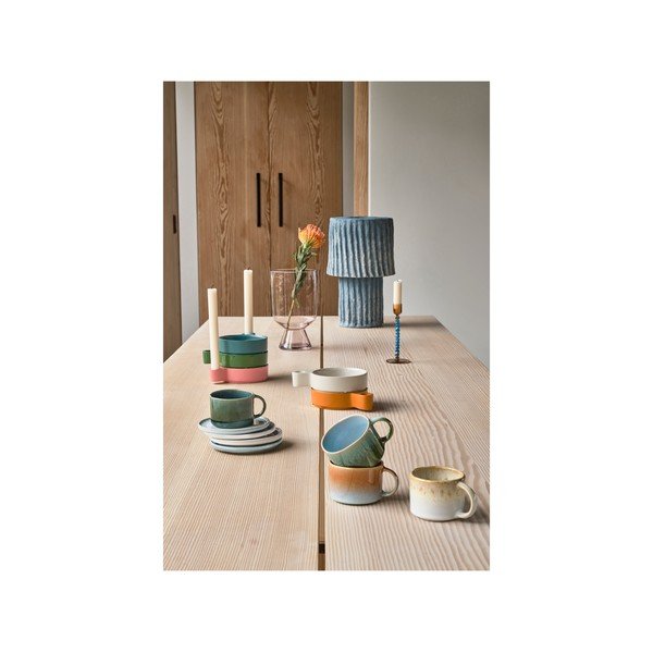 Светлорозова стъклена ваза (височина 24 cm) Drum – Villa Collection-image-2