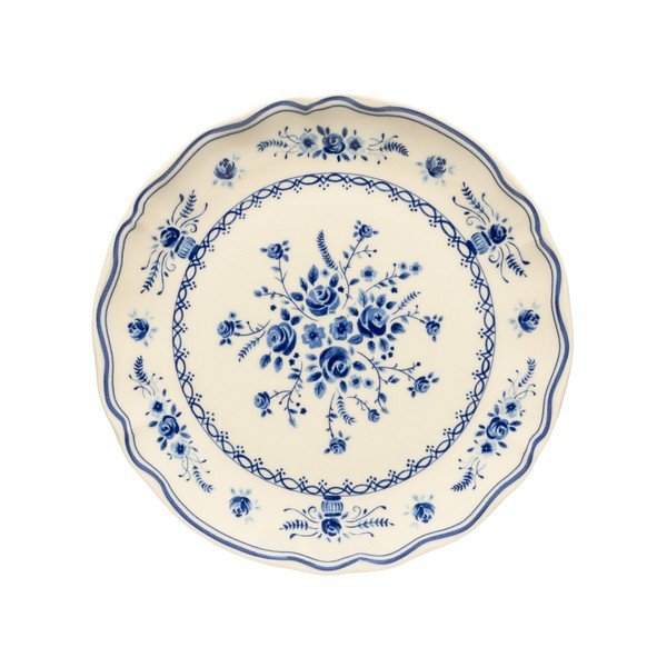 Синя/бежова десертна глинена чиния ø 21 cm Vila – Costa Nova