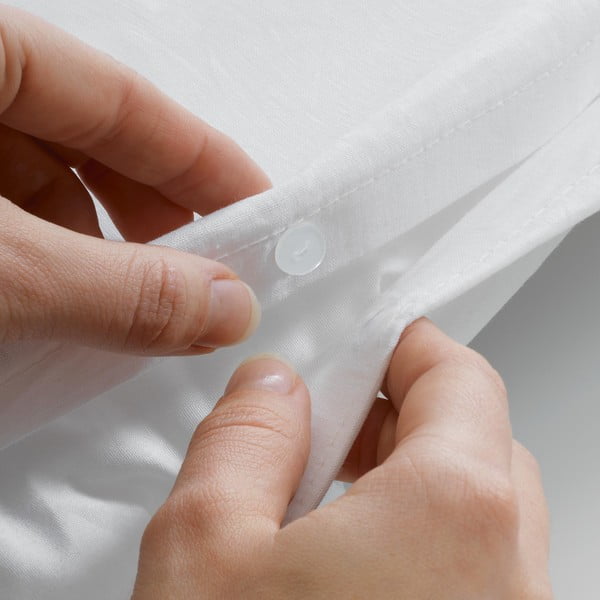 Бяло единично  крепово спално бельо 140x200 cm Plissia – douceur d'intérieur-image-3