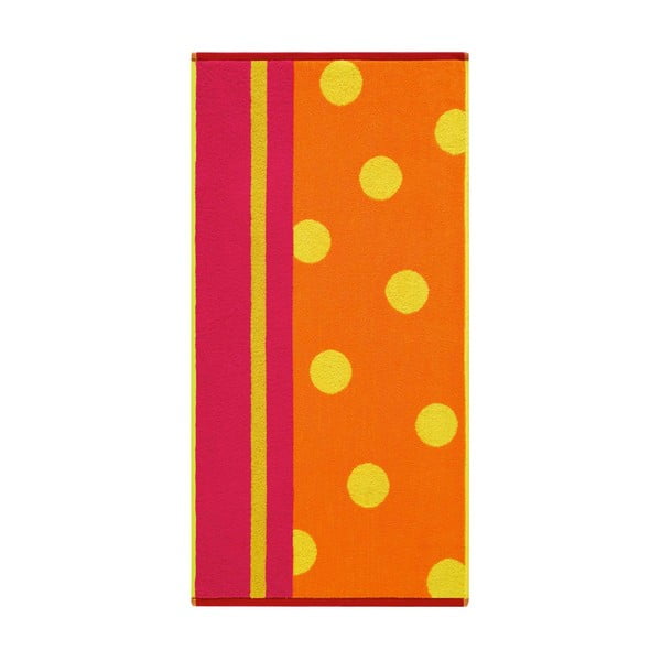 Ručník Punkte Kumquat, 70x140 cm