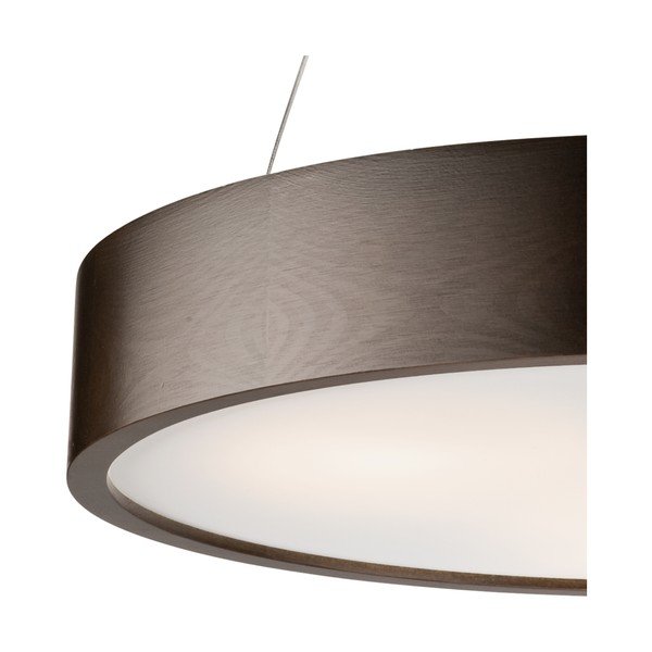 Тъмнокафява висяща лампа със стъклен абажур ø 47 cm Eveline - LAMKUR-image-2