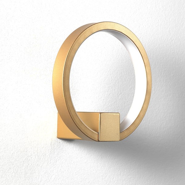 Стенна лампа в златист цвят, ø 15 cm Ring - Tomasucci