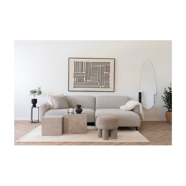 Кремав ръчно изработен вълнен килим 160x230 cm Pune – House Nordic-image-1