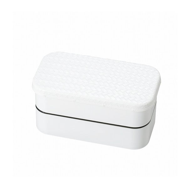 Bílý svačinový box Joli Bento B&W, 1 l