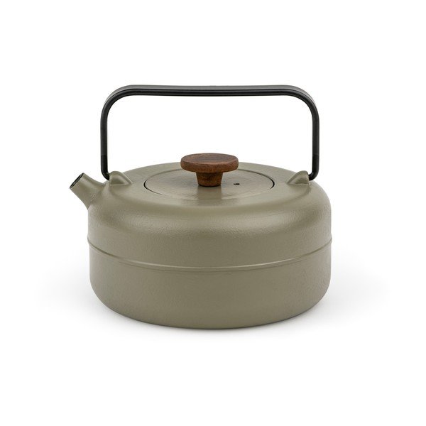 Чугунен чайник с цедка в цвят каки 750 ml Henan – Bredemeijer